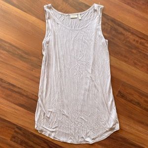 LOGO by Lori Goldstein Light Grey, Soft Tank Top, Medium